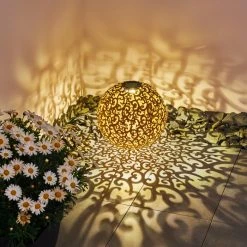 Hofstein Paradiski Solarleuchte LED Orange, 1-flammig -Günstiges Solarleuchten Geschäft paradiski solarleuchte h3327425 12