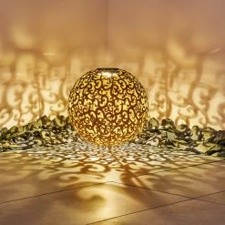 Hofstein Paradiski Solarleuchte LED Orange, 1-flammig -Günstiges Solarleuchten Geschäft paradiski solarleuchte h3327425 2