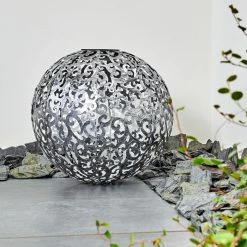 Hofstein Paradiski Solarleuchte LED Silber, 1-flammig -Günstiges Solarleuchten Geschäft paradiski solarleuchte h3327449 12