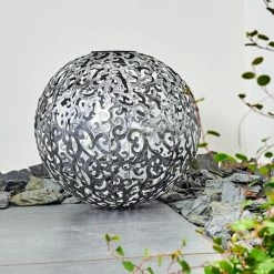 Hofstein Paradiski Solarleuchte LED Silber, 1-flammig -Günstiges Solarleuchten Geschäft paradiski solarleuchte h3327449 14