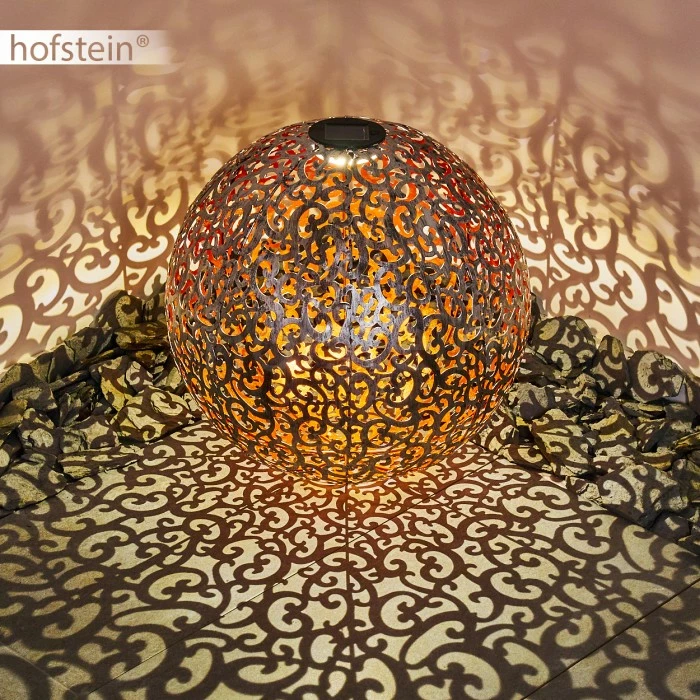 Hofstein Paradiski Solarleuchte LED Silber, Kupferfarben, 1-flammig 15 Hofstein Paradiski Solarleuchte LED Silber, Kupferfarben, 1-flammig – Bild 13