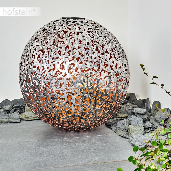 Hofstein Paradiski Solarleuchte LED Silber, Kupferfarben, 1-flammig 16 Hofstein Paradiski Solarleuchte LED Silber, Kupferfarben, 1-flammig – Bild 14