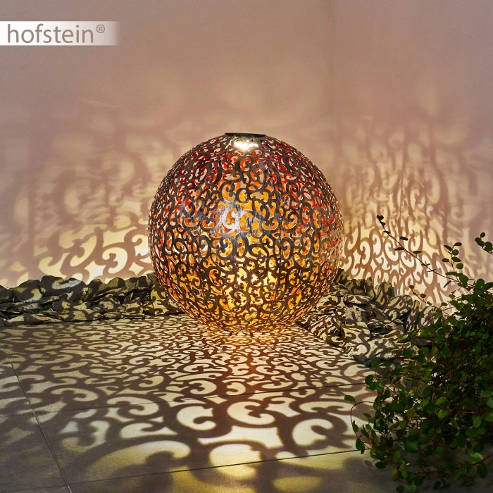 Hofstein Paradiski Solarleuchte LED Silber, Kupferfarben, 1-flammig 10 Hofstein Paradiski Solarleuchte LED Silber, Kupferfarben, 1-flammig – Bild 8