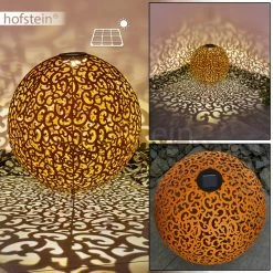 Hofstein Paradiski Solarleuchte LED Rostfarben, 1-flammig