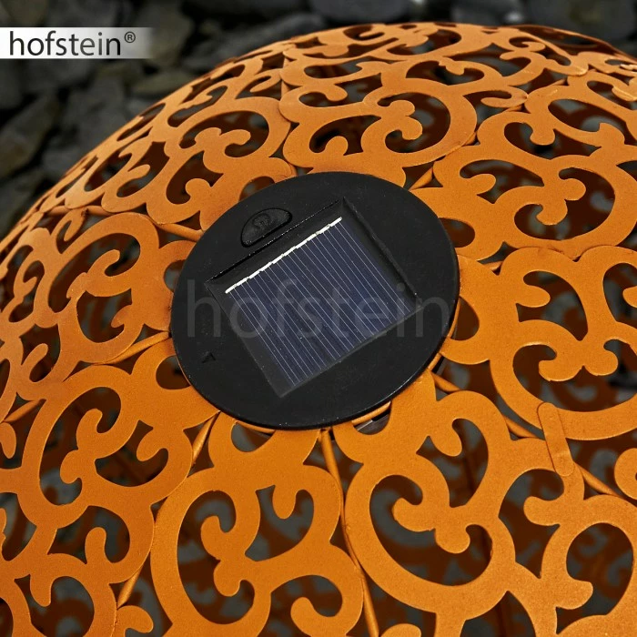 Hofstein Paradiski Solarleuchte LED Rostfarben, 1-flammig 18 Hofstein Paradiski Solarleuchte LED Rostfarben, 1-flammig – Bild 16