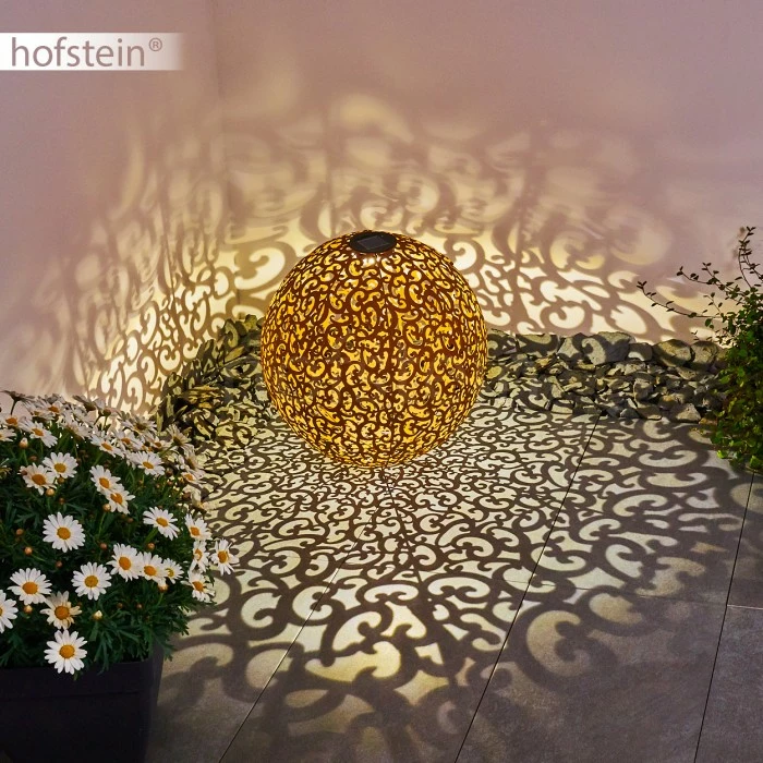 Hofstein Paradiski Solarleuchte LED Rostfarben, 1-flammig 6 Hofstein Paradiski Solarleuchte LED Rostfarben, 1-flammig – Bild 4