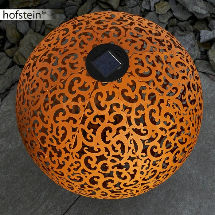 Hofstein Paradiski Solarleuchte LED Rostfarben, 1-flammig 11 Hofstein Paradiski Solarleuchte LED Rostfarben, 1-flammig – Bild 9