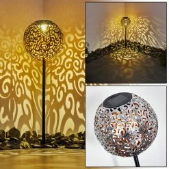 Hofstein Paradiski Solarleuchte LED Schwarz, 1-flammig