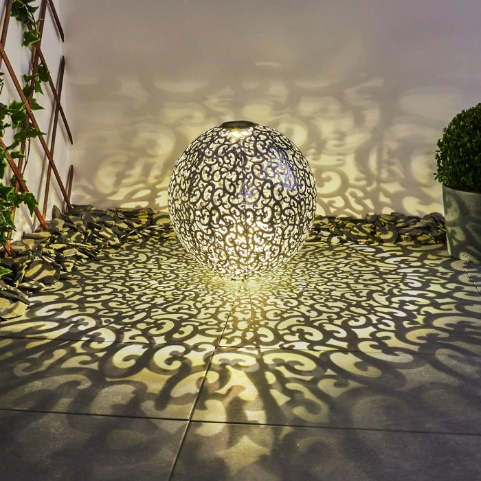 Hofstein Paradiski Solarleuchte LED Silber, 1-flammig 13 Hofstein Paradiski Solarleuchte LED Silber, 1-flammig – Bild 11