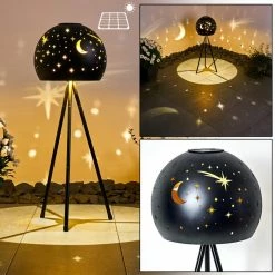 Hofstein Paralia Solarleuchte LED Schwarz, 1-flammig