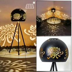 Hofstein Paralia Solarleuchte LED Schwarz, 1-flammig