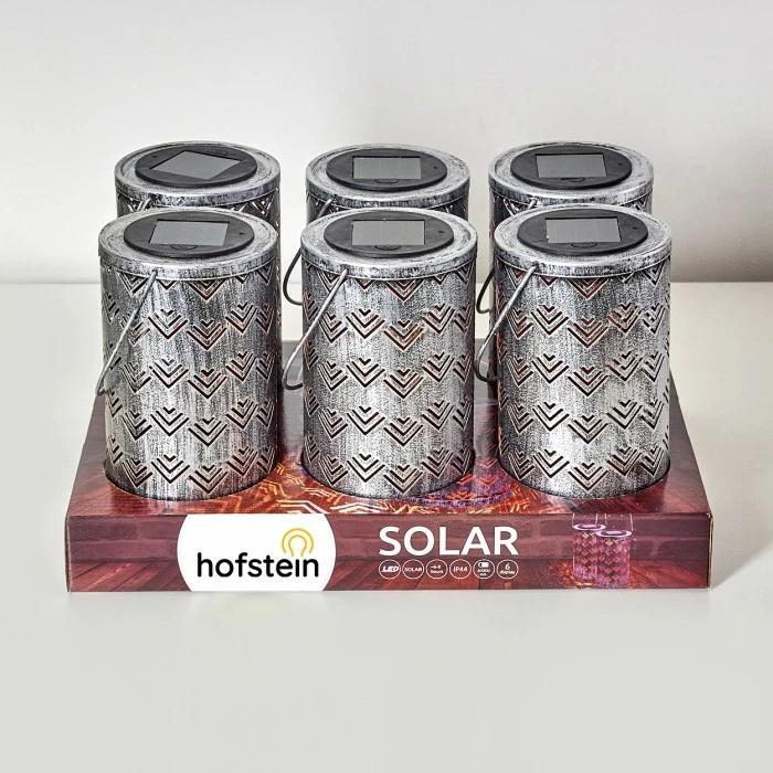 Hofstein Parikia 6er Set Solarleuchte LED Silber, Kupferfarben, 1-flammig 15 Hofstein Parikia 6er Set Solarleuchte LED Silber, Kupferfarben, 1-flammig – Bild 13