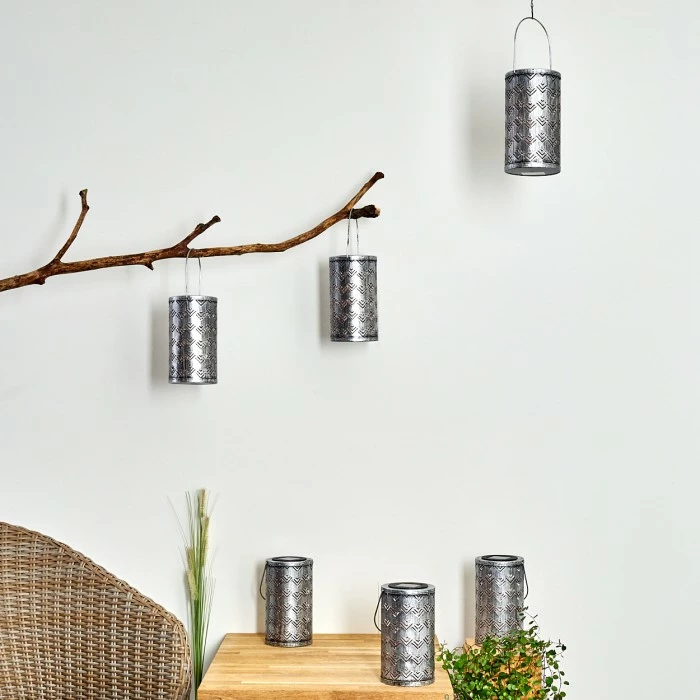 Hofstein Parikia 6er Set Solarleuchte LED Silber, Kupferfarben, 1-flammig 6 Hofstein Parikia 6er Set Solarleuchte LED Silber, Kupferfarben, 1-flammig – Bild 4