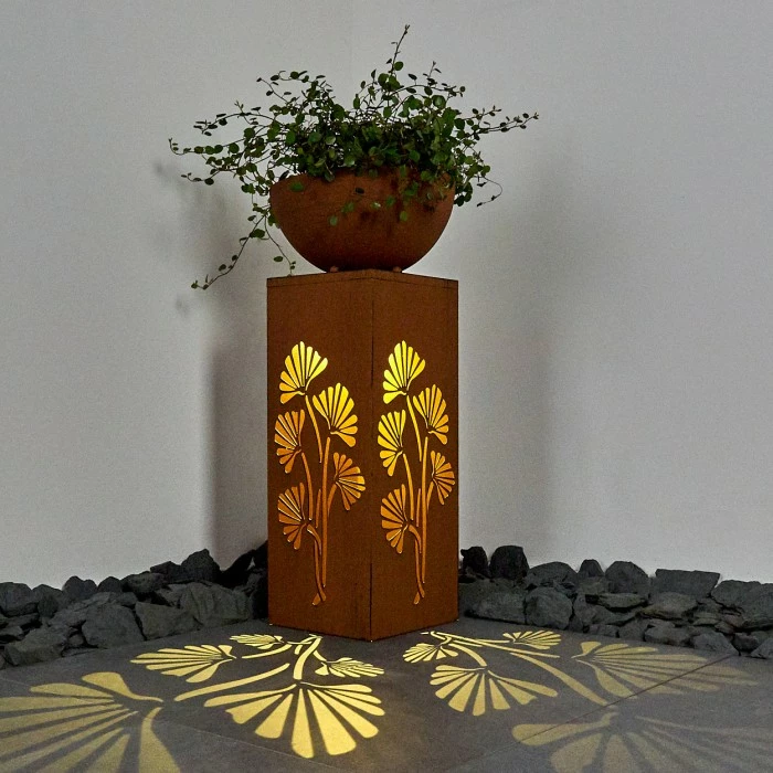 Hofstein Parikia Solarleuchte LED Rostfarben, 1-flammig 5 Hofstein Parikia Solarleuchte LED Rostfarben, 1-flammig – Bild 3