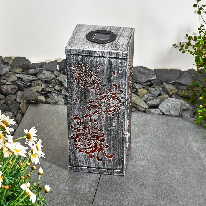 Hofstein Parikia Solarleuchte LED Silber, 1-flammig 7 Hofstein Parikia Solarleuchte LED Silber, 1-flammig – Bild 5