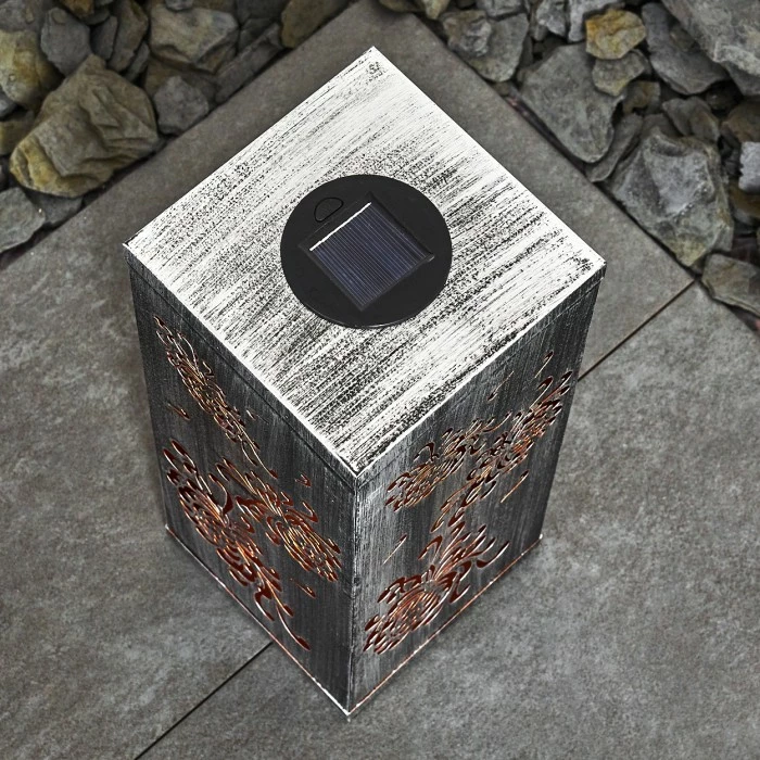 Hofstein Parikia Solarleuchte LED Silber, 1-flammig 9 Hofstein Parikia Solarleuchte LED Silber, 1-flammig – Bild 7