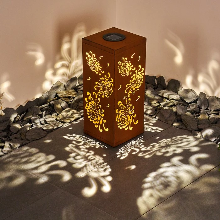 Hofstein Parikia Solarleuchte LED Braun, 1-flammig 5 Hofstein Parikia Solarleuchte LED Braun, 1-flammig – Bild 3