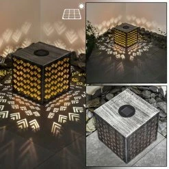 Hofstein Parikia Solarleuchte LED Silber, Kupferfarben, 1-flammig