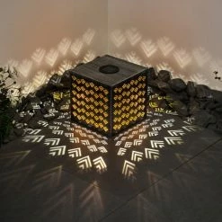 Hofstein Parikia Solarleuchte LED Silber, Kupferfarben, 1-flammig -Günstiges Solarleuchten Geschäft parikia solarleuchte h3331644 2