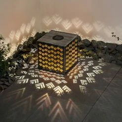 Hofstein Parikia Solarleuchte LED Silber, Kupferfarben, 1-flammig -Günstiges Solarleuchten Geschäft parikia solarleuchte h3331644 3