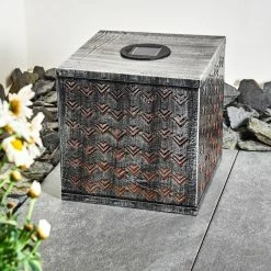 Hofstein Parikia Solarleuchte LED Silber, Kupferfarben, 1-flammig -Günstiges Solarleuchten Geschäft parikia solarleuchte h3331644 4