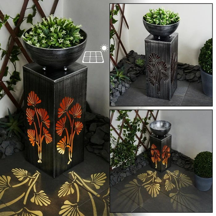 Hofstein Parikia Solarleuchte LED Schwarz, Silber, Kupferfarben, 1-flammig 3 Hofstein Parikia Solarleuchte LED Schwarz, Silber, Kupferfarben, 1-flammig