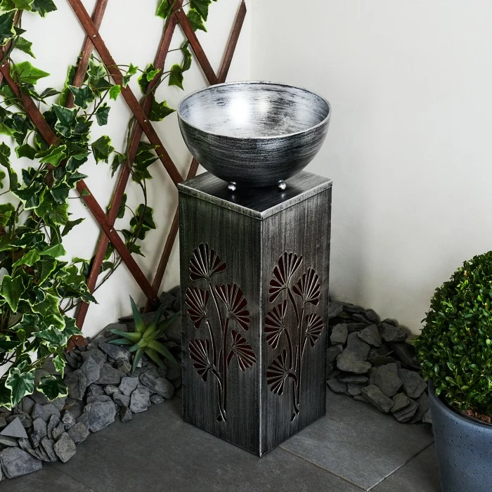 Hofstein Parikia Solarleuchte LED Schwarz, Silber, Kupferfarben, 1-flammig 4 Hofstein Parikia Solarleuchte LED Schwarz, Silber, Kupferfarben, 1-flammig – Bild 2