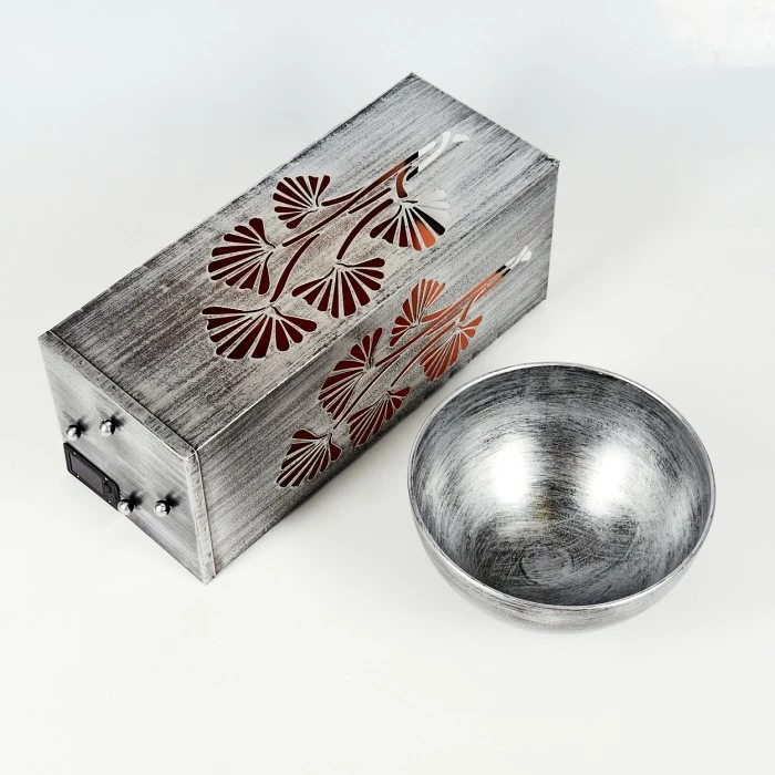 Hofstein Parikia Solarleuchte LED Schwarz, Silber, Kupferfarben, 1-flammig 7 Hofstein Parikia Solarleuchte LED Schwarz, Silber, Kupferfarben, 1-flammig – Bild 5