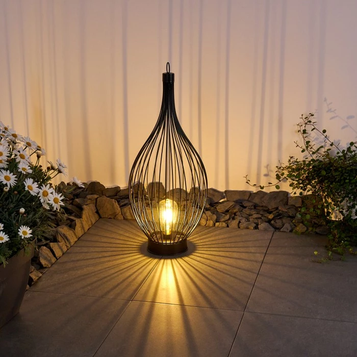 Hofstein Pasadena Solarleuchte LED Schwarz, 1-flammig 13 Hofstein Pasadena Solarleuchte LED Schwarz, 1-flammig – Bild 11