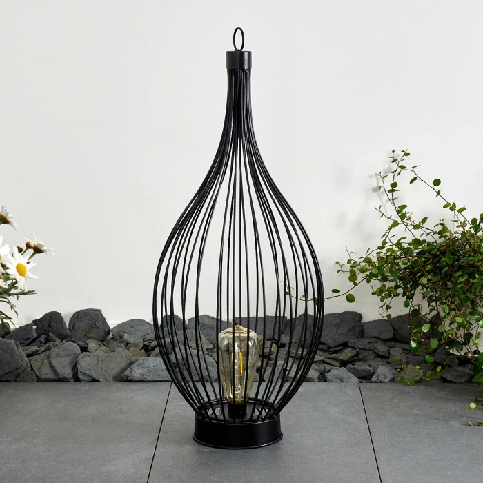 Hofstein Pasadena Solarleuchte LED Schwarz, 1-flammig 6 Hofstein Pasadena Solarleuchte LED Schwarz, 1-flammig – Bild 4