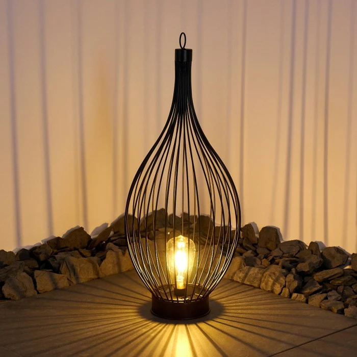 Hofstein Pasadena Solarleuchte LED Schwarz, 1-flammig 9 Hofstein Pasadena Solarleuchte LED Schwarz, 1-flammig – Bild 7