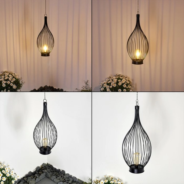 Hofstein Pasadena Solarleuchte LED Schwarz, 1-flammig 11 Hofstein Pasadena Solarleuchte LED Schwarz, 1-flammig – Bild 9