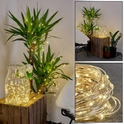 Hofstein Pistoia Solarlichterkette LED Weiß, 120-flammig