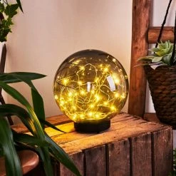 Hofstein Pollenca Solar-Kugelleuchte LED Schwarz, 30-flammig -Günstiges Solarleuchten Geschäft pollenca solar kugelleuchte h3394649 6