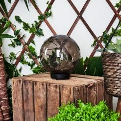 Hofstein Pollenca Solar-Kugelleuchte LED Schwarz, 30-flammig -Günstiges Solarleuchten Geschäft pollenca solar kugelleuchte h3394649 8