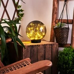 Hofstein Pollenca Solar-Kugelleuchte LED Schwarz, 30-flammig -Günstiges Solarleuchten Geschäft pollenca solar kugelleuchte h3394649 9