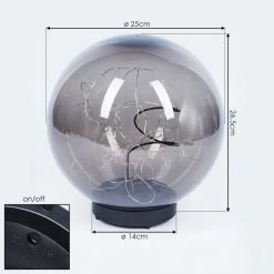 Hofstein Pollenca Solar-Kugelleuchte LED Schwarz, 40-flammig 17 Hofstein Pollenca Solar-Kugelleuchte LED Schwarz, 40-flammig -Günstiges Solarleuchten Geschäft pollenca solar kugelleuchte h3420348 3