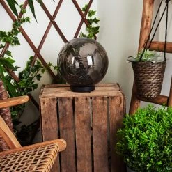 Hofstein Pollenca Solar-Kugelleuchte LED Schwarz, 40-flammig 23 Hofstein Pollenca Solar-Kugelleuchte LED Schwarz, 40-flammig -Günstiges Solarleuchten Geschäft pollenca solar kugelleuchte h3420348 9