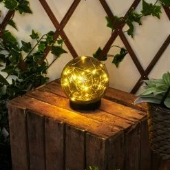 Hofstein Pollenca Solar-Kugelleuchte LED Schwarz, 20-flammig -Günstiges Solarleuchten Geschäft pollenca solar kugelleuchte h3425510 6