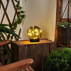 Hofstein Pollenca Solar-Kugelleuchte LED Schwarz, 20-flammig -Günstiges Solarleuchten Geschäft pollenca solar kugelleuchte h3425510 8