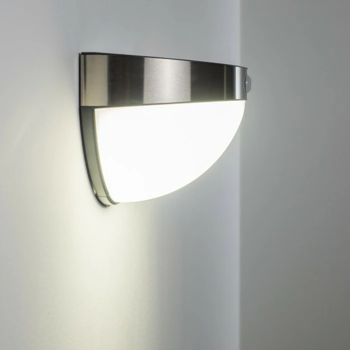 Hofstein Pori Aussenwandleuchte Solar LED Chrom, 1-flammig, Bewegungsmelder 15 Hofstein Pori Aussenwandleuchte Solar LED Chrom, 1-flammig, Bewegungsmelder – Bild 13