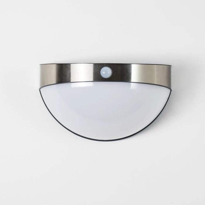 Hofstein Pori Aussenwandleuchte Solar LED Chrom, 1-flammig, Bewegungsmelder 5 Hofstein Pori Aussenwandleuchte Solar LED Chrom, 1-flammig, Bewegungsmelder – Bild 3