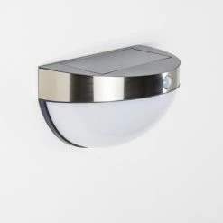 Hofstein Pori Aussenwandleuchte Solar LED Chrom, 1-flammig, Bewegungsmelder 22 Hofstein Pori Aussenwandleuchte Solar LED Chrom, 1-flammig, Bewegungsmelder -Günstiges Solarleuchten Geschäft pori aussenwandleuchte solar h3023600 5