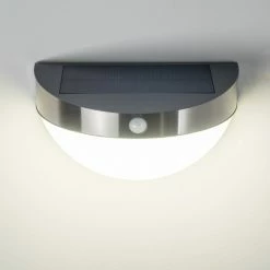 Hofstein Pori Aussenwandleuchte Solar LED Chrom, 1-flammig, Bewegungsmelder 26 Hofstein Pori Aussenwandleuchte Solar LED Chrom, 1-flammig, Bewegungsmelder -Günstiges Solarleuchten Geschäft pori aussenwandleuchte solar h3023600 9