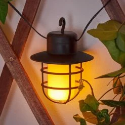 Hofstein Pozzuoli Solar-Lichterkette LED Schwarz, Weiß, 10-flammig -Günstiges Solarleuchten Geschäft pozzuoli solar lichterkette h3371084 2