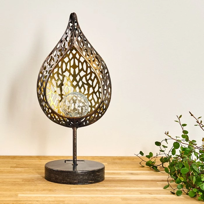 Hofstein Protaras Solarleuchte LED Schwarz-Gold, 1-flammig 14 Hofstein Protaras Solarleuchte LED Schwarz-Gold, 1-flammig – Bild 12