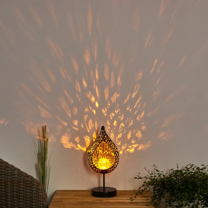 Hofstein Protaras Solarleuchte LED Schwarz-Gold, 1-flammig 12 Hofstein Protaras Solarleuchte LED Schwarz-Gold, 1-flammig – Bild 10