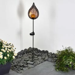 Hofstein Protaras Solarleuchte LED Schwarz, Kupferfarben, 1-flammig -Günstiges Solarleuchten Geschäft protaras solarleuchte h3328040 3