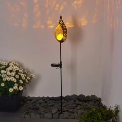 Hofstein Protaras Solarleuchte LED Schwarz, Kupferfarben, 1-flammig -Günstiges Solarleuchten Geschäft protaras solarleuchte h3328040 5