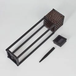 Hofstein Quarrata Solar-Wegeleuchte LED Schwarz, Braun, 1-flammig 16 Hofstein Quarrata Solar-Wegeleuchte LED Schwarz, Braun, 1-flammig -Günstiges Solarleuchten Geschäft quarrata solar wegeleuchte h3428924 4